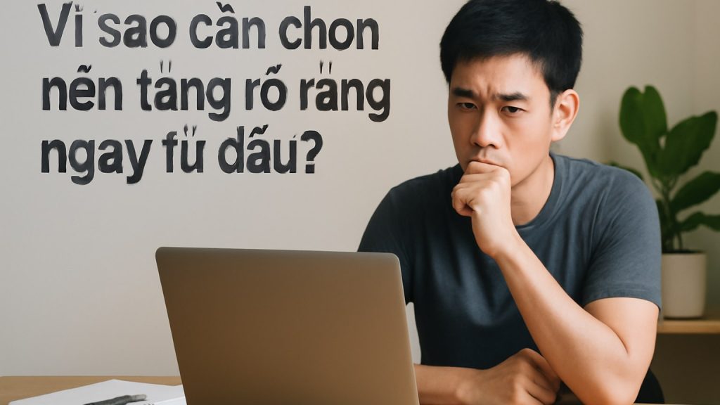 Minh họa: Vì sao cần chọn nền tảng rõ ràng ngay từ đầu?